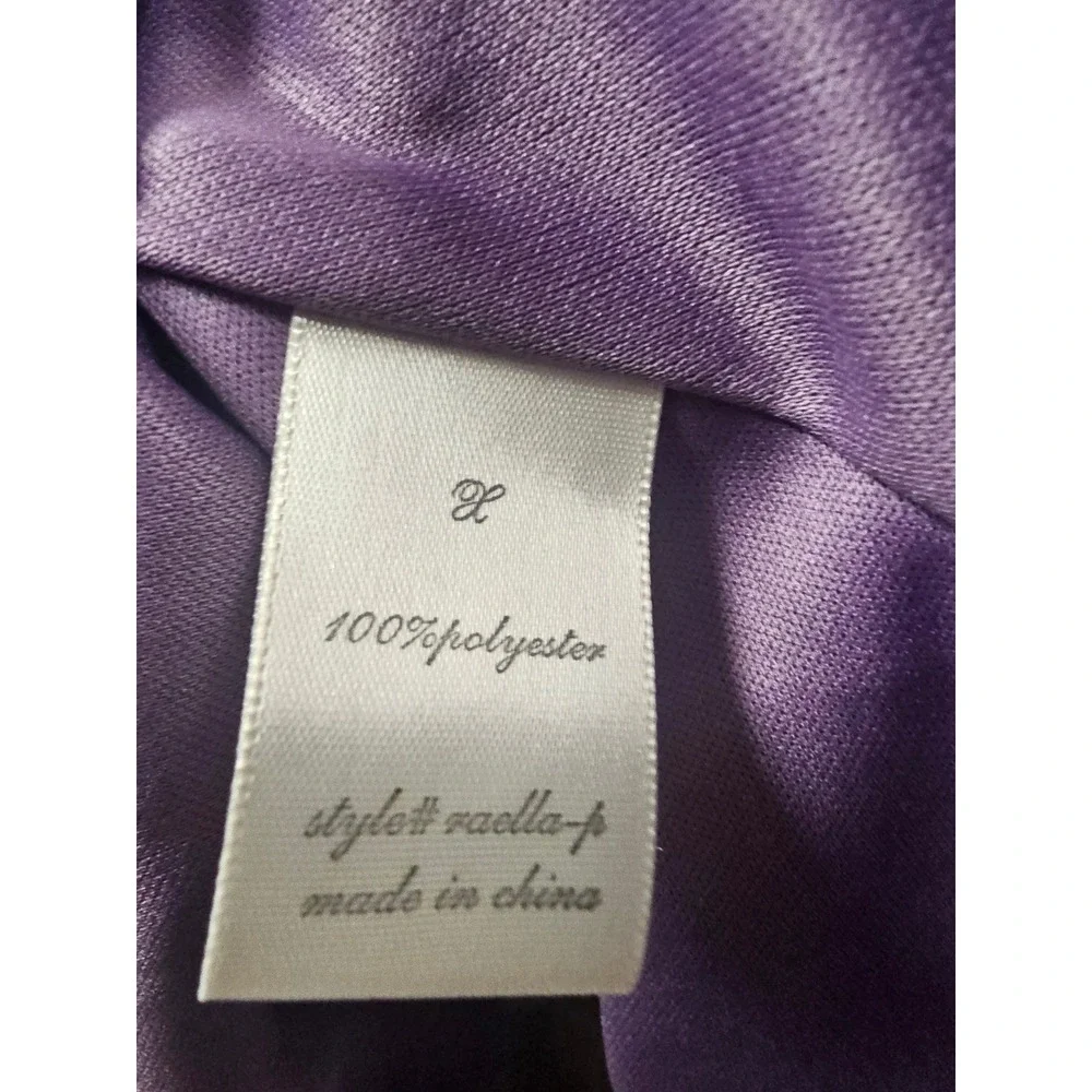 Arula Raella Purple Floral Puff Sleeve Mini Dress Square Neck Cottagecore Size X